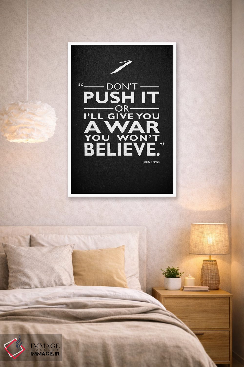 تابلو دکوراتیو رمبو اثر مارک روگان - D1W