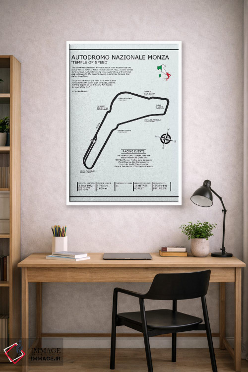 تابلو دکوراتیو پیست ملی مونزا اثر مارک روگان - D1W