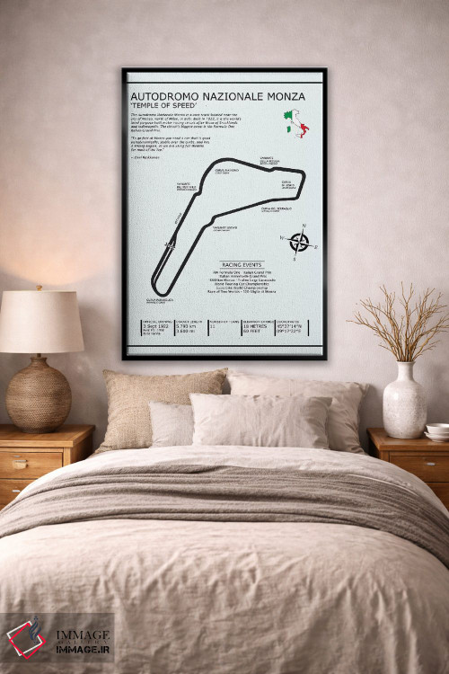 تابلو دکوراتیو پیست ملی مونزا اثر مارک روگان - D2B