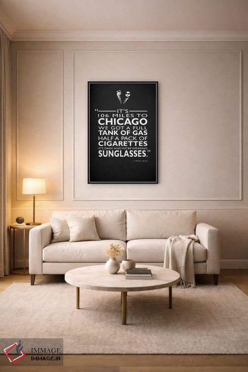 تابلو دکوراتیو برادران بلوز - عینک آفتابی اثر مارک روگان - D2B