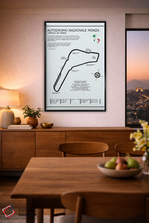 تابلو دکوراتیو پیست ملی مونزا اثر مارک روگان - D3B