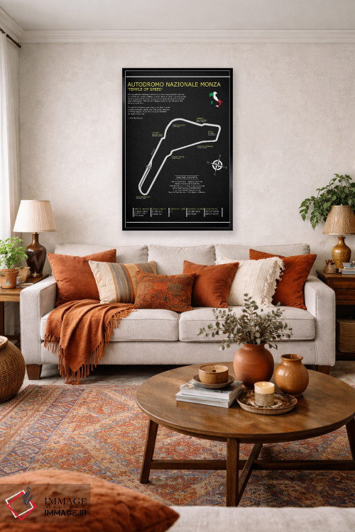 تابلو دکوراتیو پیست ملی مونزا BL اثر مارک روگان - D2B