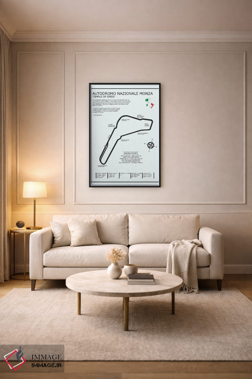 تابلو دکوراتیو پیست ملی مونزا اثر مارک روگان - D5B