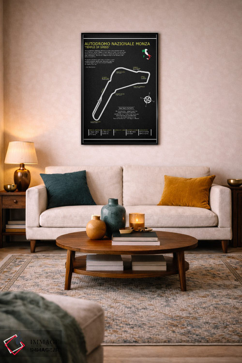 تابلو دکوراتیو پیست ملی مونزا BL اثر مارک روگان - D4B