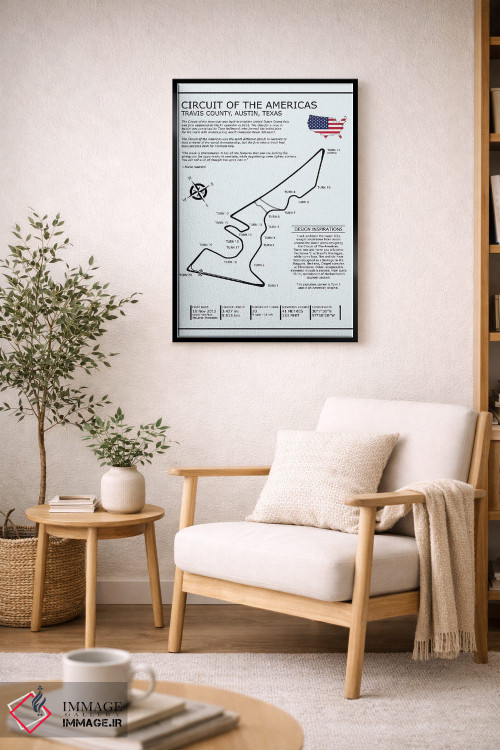 تابلو دکوراتیو پیست آو د امریکاز اثر مارک روگان - D2B