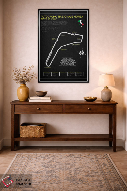 تابلو دکوراتیو پیست ملی مونزا BL اثر مارک روگان - D3B