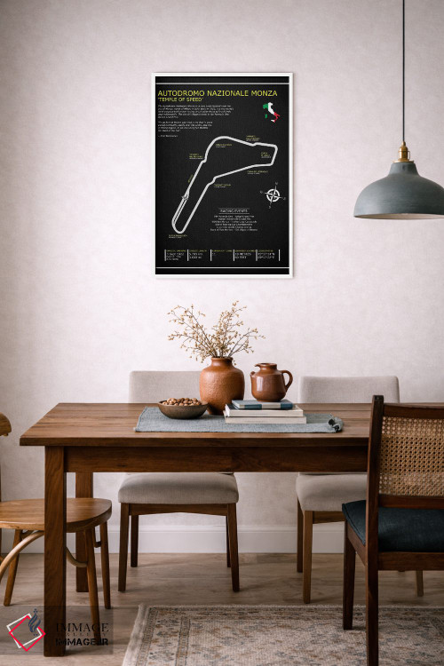 تابلو دکوراتیو پیست ملی مونزا BL اثر مارک روگان - D6W