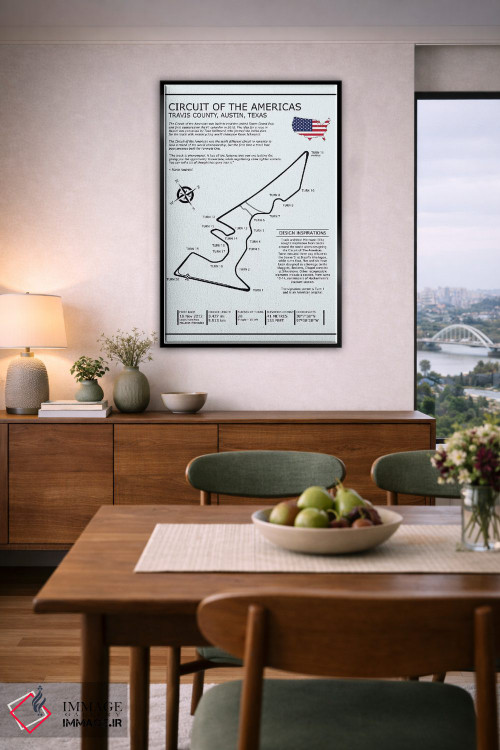 تابلو دکوراتیو پیست آو د امریکاز اثر مارک روگان - D6B