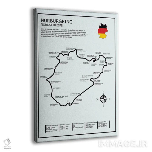 تابلو دکوراتیو نورسشلفه نوربرگرینگ اثر مارک روگان - نمای پرسپکتیو محصول