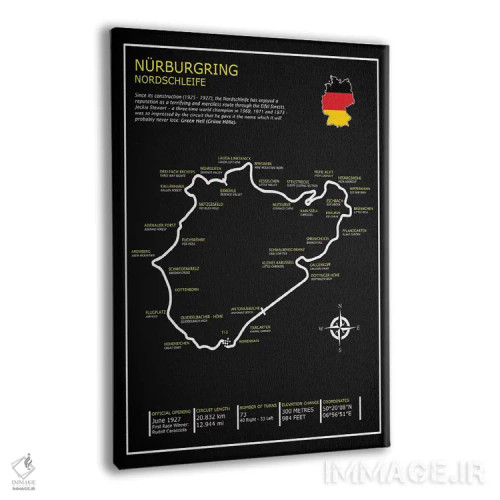 تابلو دکوراتیو نورسشلفه نوربرگرینگ BL اثر مارک روگان - نمای پرسپکتیو محصول