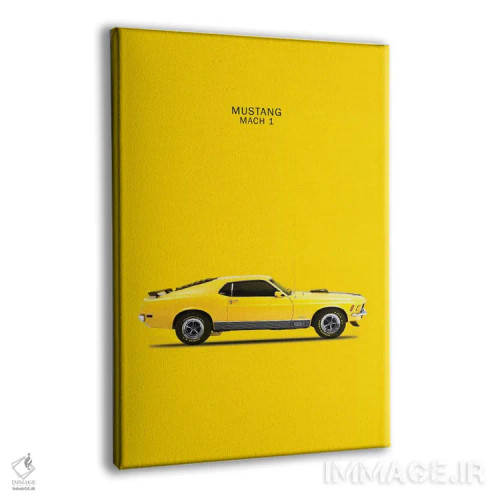 تابلو دکوراتیو فورد موستانگ مک ۱ مدل ۱۹۷۰ اثر مارک روگان - نمای پرسپکتیو محصول