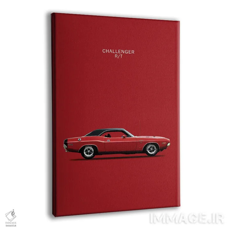 تابلو دکوراتیو دوج چلنجر R/T مدل ۱۹۷۰ اثر مارک روگان - نمای پرسپکتیو محصول