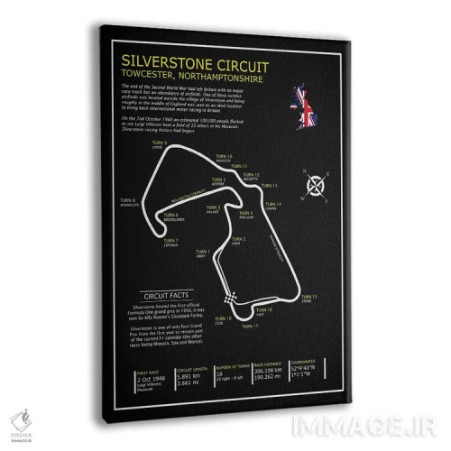 تابلو دکوراتیو پیست سیلورستون اثر مارک روگان - نمای پرسپکتیو محصول