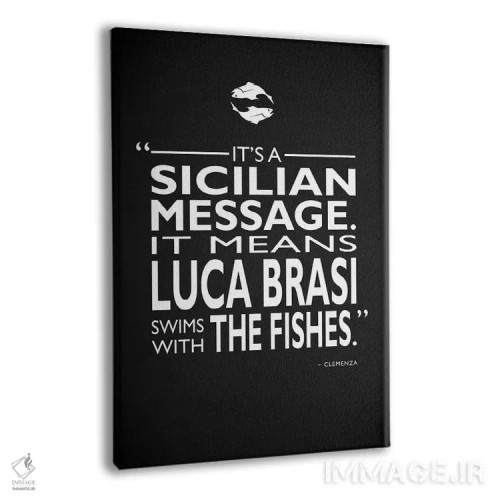 تابلو دکوراتیو پدرخوانده: لوکا برازی اثر مارک روگان - نمای پرسپکتیو محصول