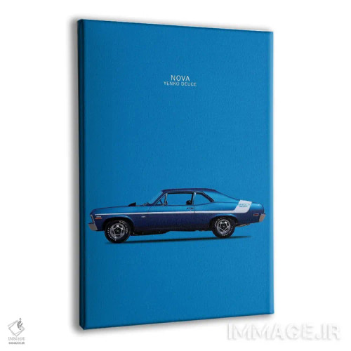 تابلو دکوراتیو شورولت نوا ۳۵۰ ینکوی ۱۹۷۰ اثر مارک روگان - نمای پرسپکتیو محصول