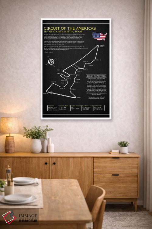 تابلو دکوراتیو پیست آو د امریکاز BL اثر مارک روگان - D2W