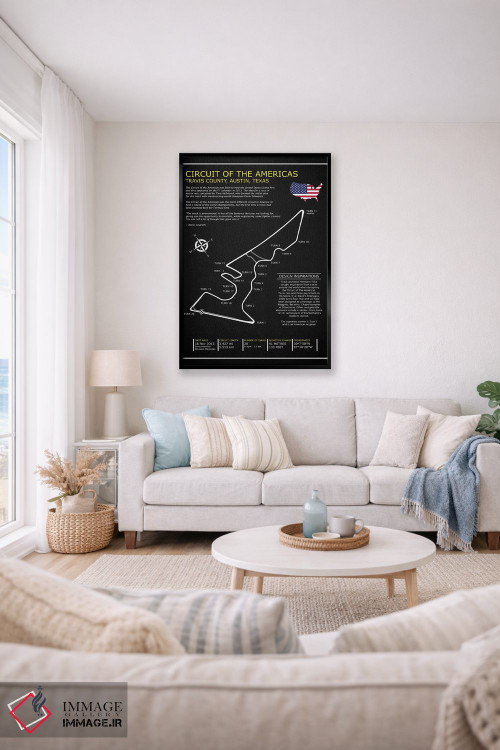 تابلو دکوراتیو پیست آو د امریکاز BL اثر مارک روگان - D1B