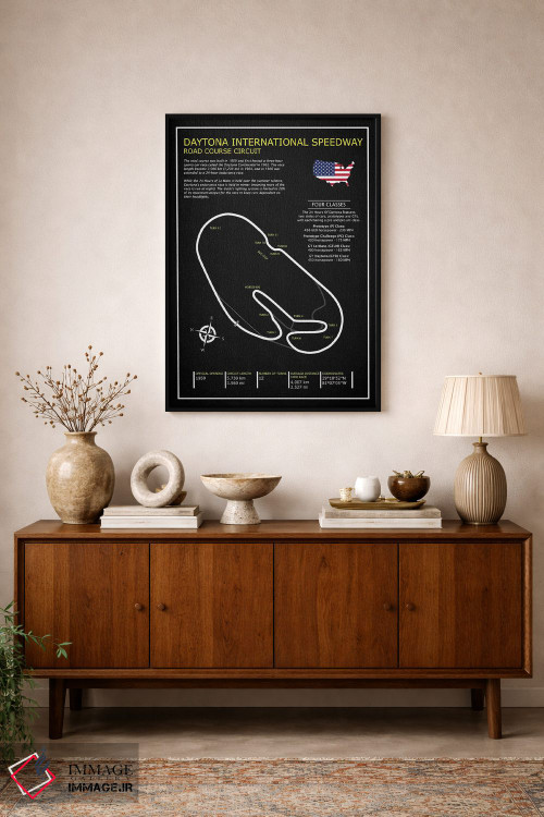 تابلو دکوراتیو پیست بین المللی دیتونا BL اثر مارک روگان - D2B