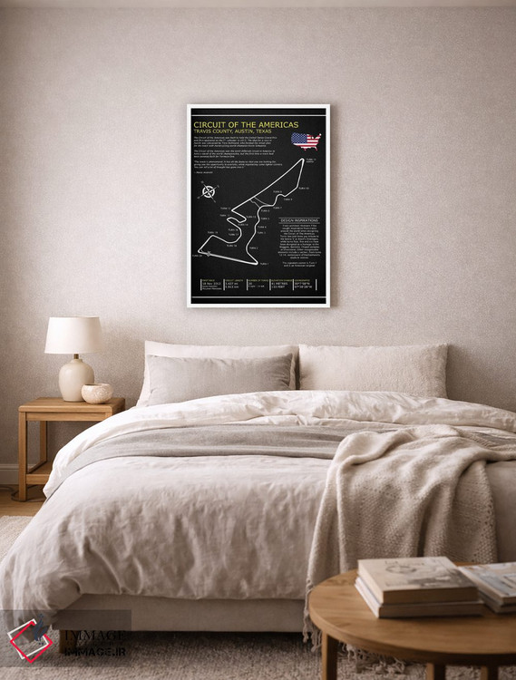 تابلو دکوراتیو پیست آو د امریکاز BL اثر مارک روگان - D5W