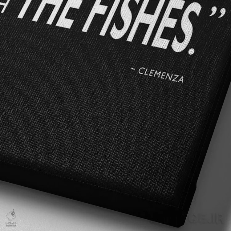 تابلو دکوراتیو پدرخوانده: لوکا برازی اثر مارک روگان - نمای نزدیک بافت بوم