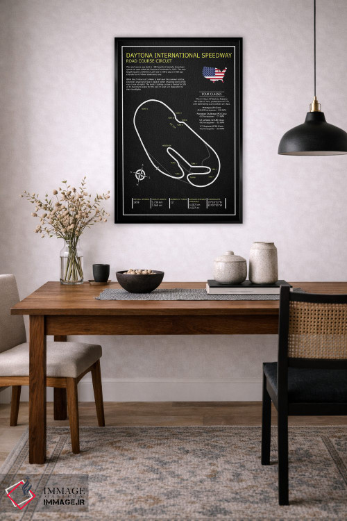 تابلو دکوراتیو پیست بین المللی دیتونا BL اثر مارک روگان - D6B