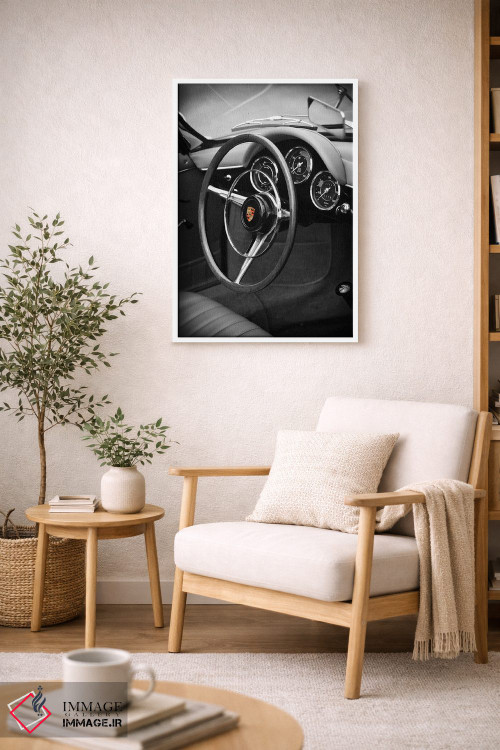 تابلو دکوراتیو پورشه ۳۵۶ رودستر اثر مارک روگان - D4W