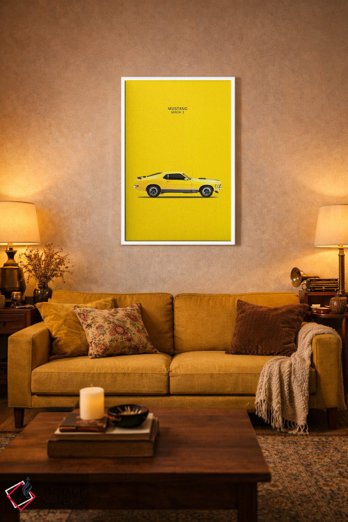 تابلو دکوراتیو فورد موستانگ مک ۱ مدل ۱۹۷۰ اثر مارک روگان - D1W