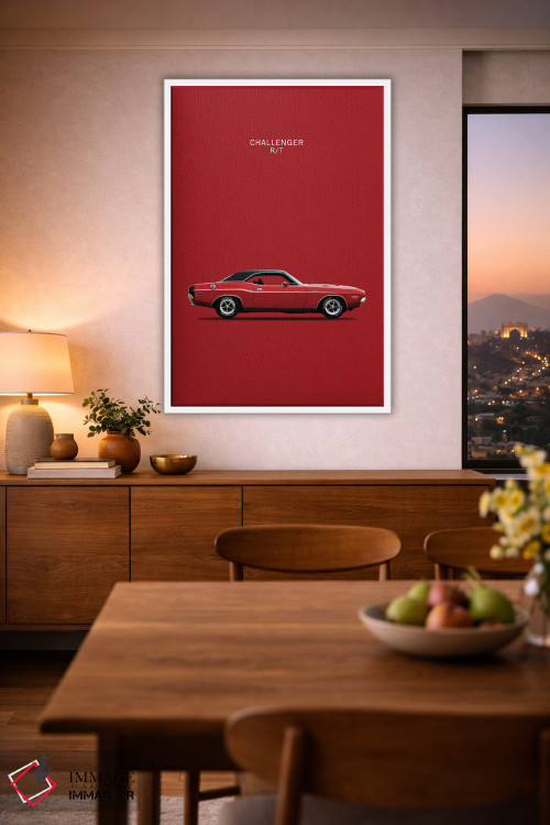 تابلو دکوراتیو دوج چلنجر R/T مدل ۱۹۷۰ اثر مارک روگان - D1W