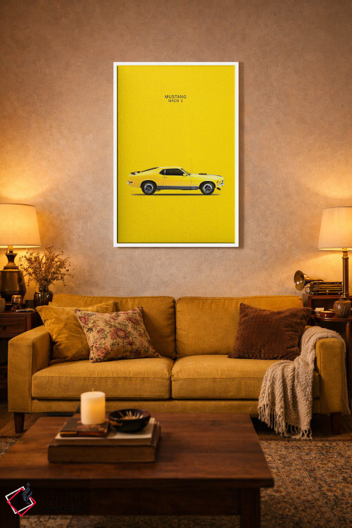 تابلو دکوراتیو فورد موستانگ مک ۱ مدل ۱۹۷۰ اثر مارک روگان - D2W