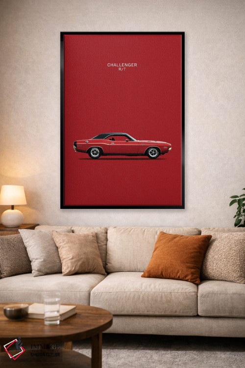 تابلو دکوراتیو دوج چلنجر R/T مدل ۱۹۷۰ اثر مارک روگان - D2B