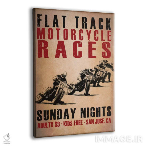 تابلو دکوراتیو مسابقه دهندگان فلت ترک اثر مارک روگان - نمای پرسپکتیو محصول