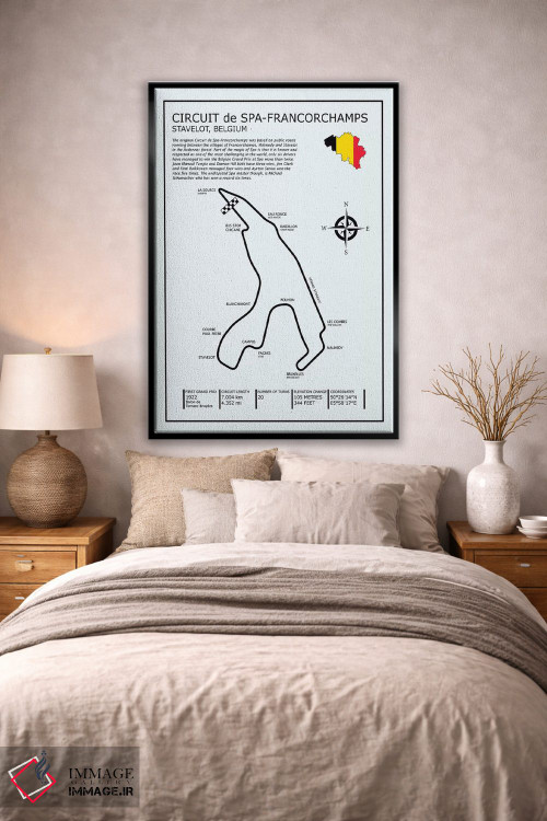 تابلو دکوراتیو پیست اسپا-فرانکورشان اثر مارک روگان - D1B