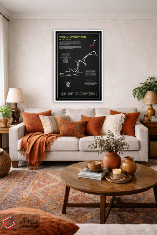 تابلو دکوراتیو پیست بین المللی سوزوکا BL اثر مارک روگان - D2W