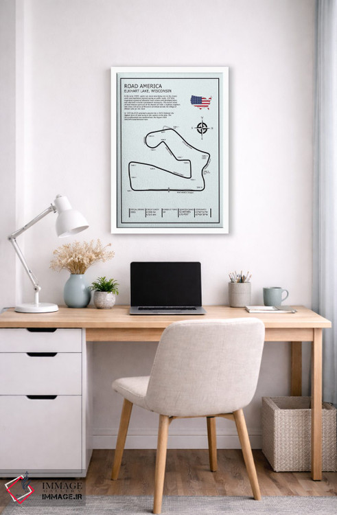 تابلو دکوراتیو پیست رود آمریکا اثر مارک روگان - D5W