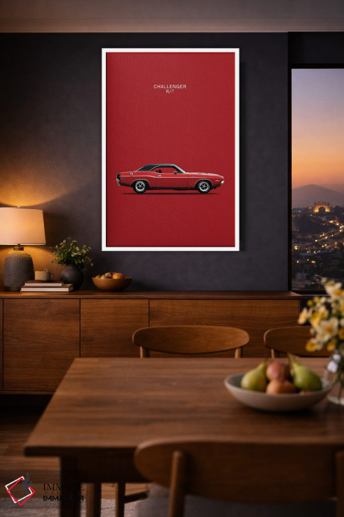 تابلو دکوراتیو دوج چلنجر R/T مدل ۱۹۷۰ اثر مارک روگان - D4W