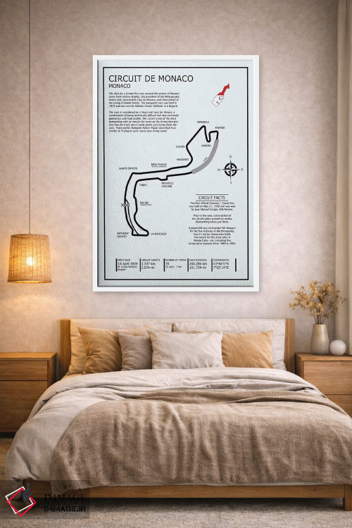 تابلو دکوراتیو پیست موناکو اثر مارک روگان - D2W