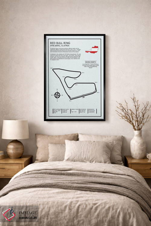 تابلو دکوراتیو پیست ردبول رینگ اتریش اثر مارک روگان - D1B