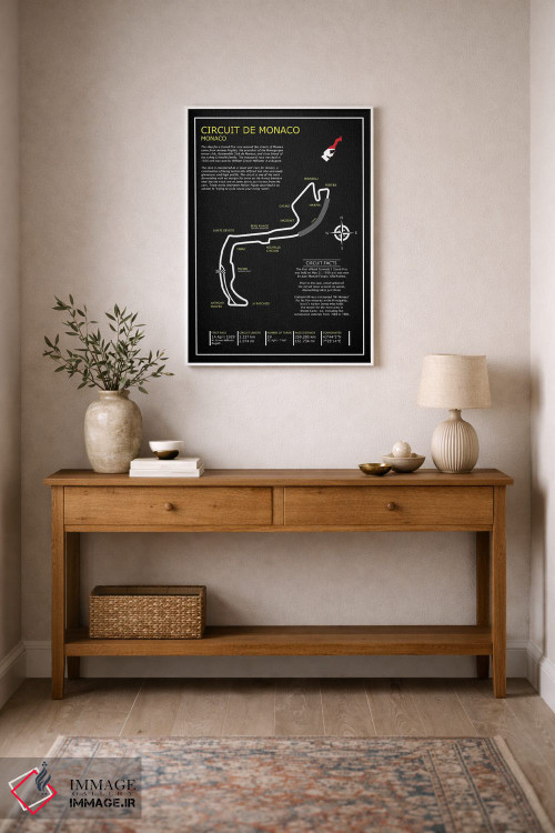 تابلو دکوراتیو پیست موناکو BL اثر مارک روگان - D1W