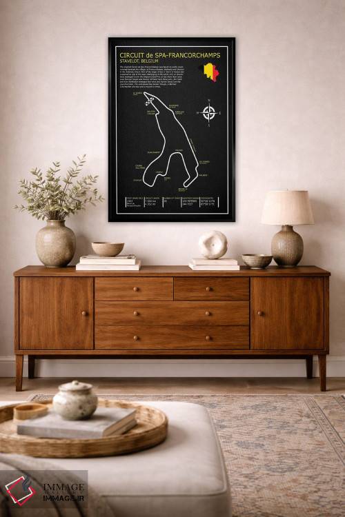 تابلو دکوراتیو پیست اسپا-فرانکورشان BL اثر مارک روگان - D2B