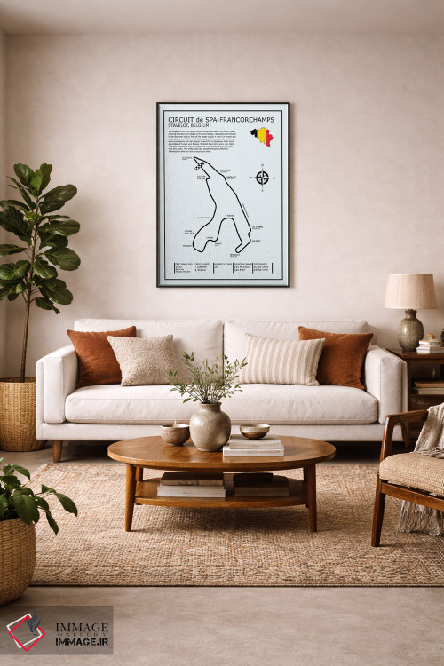 تابلو دکوراتیو پیست اسپا-فرانکورشان اثر مارک روگان - D3B