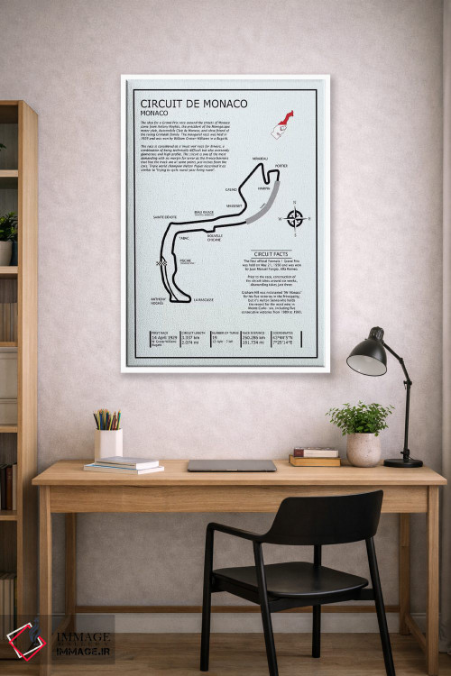 تابلو دکوراتیو پیست موناکو اثر مارک روگان - D3W