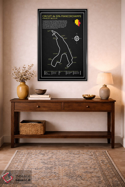 تابلو دکوراتیو پیست اسپا-فرانکورشان BL اثر مارک روگان - D3B