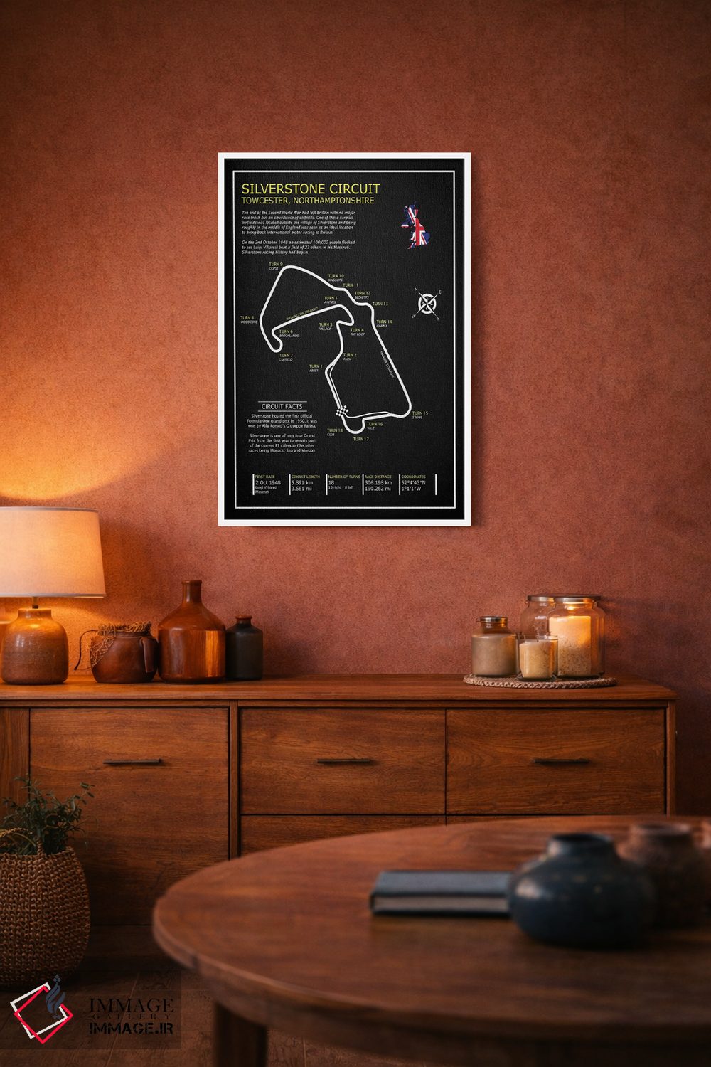 تابلو دکوراتیو پیست سیلورستون اثر مارک روگان - D3W