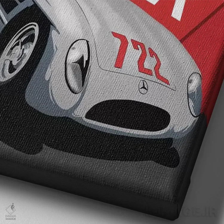 تابلو دکوراتیو میله میلیا بیست و دوم اثر مارک روگان - نمای نزدیک بافت بوم