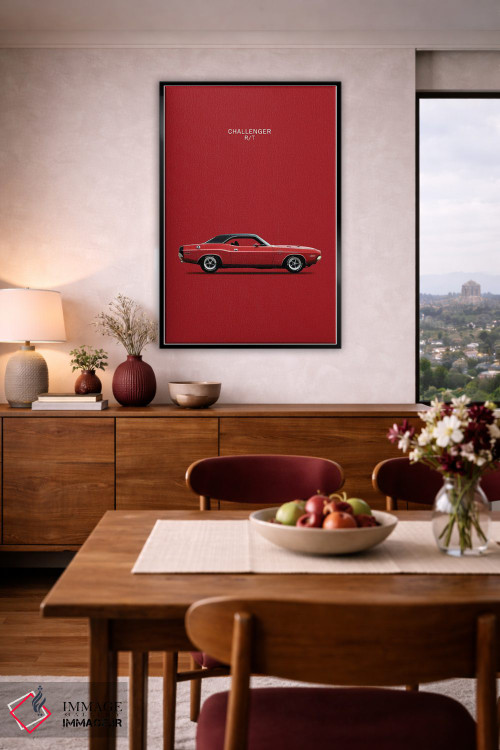 تابلو دکوراتیو دوج چلنجر R/T مدل ۱۹۷۰ اثر مارک روگان - D6B