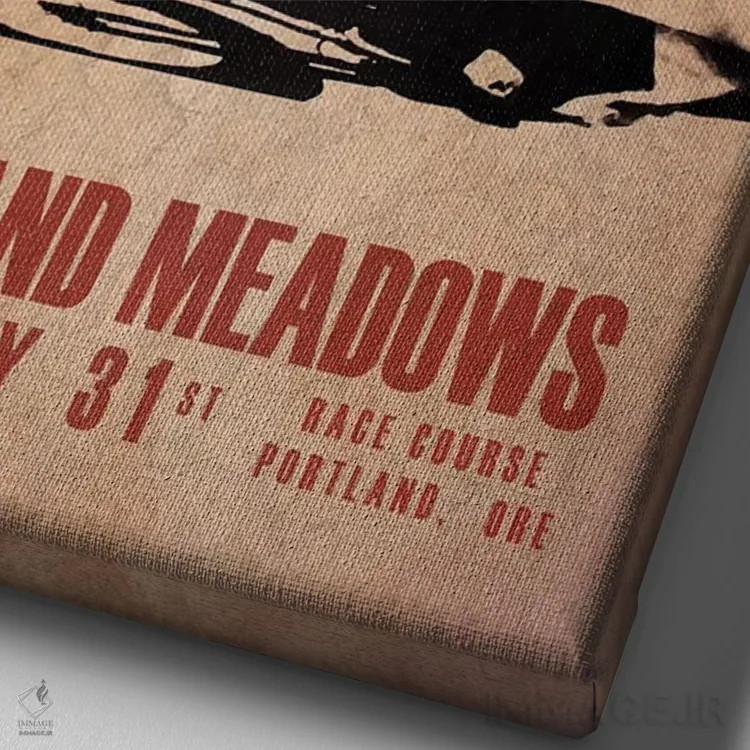 تابلو دکوراتیو میدان های پورتلند اثر مارک روگان - نمای نزدیک بافت بوم