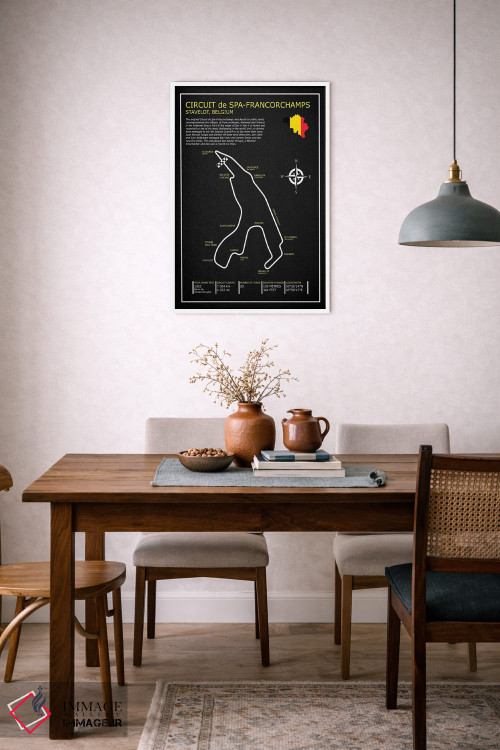 تابلو دکوراتیو پیست اسپا-فرانکورشان BL اثر مارک روگان - D4W