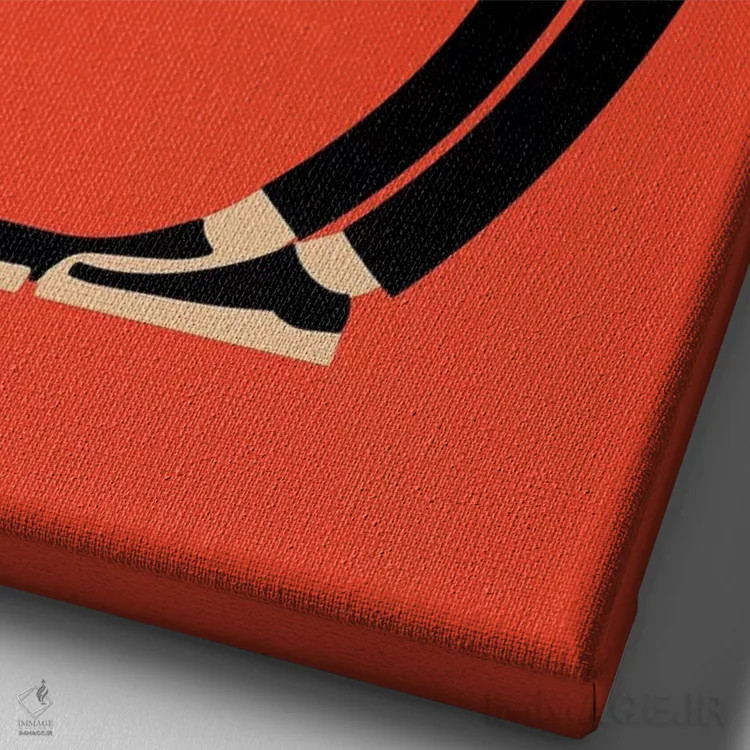 تابلو مینیمال ساکسوفون اثر مارک روگان - نمای نزدیک بافت بوم