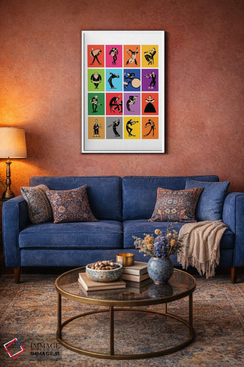 تابلو دکوراتیو موسیقی دانان اثر مارک روگان - D3W