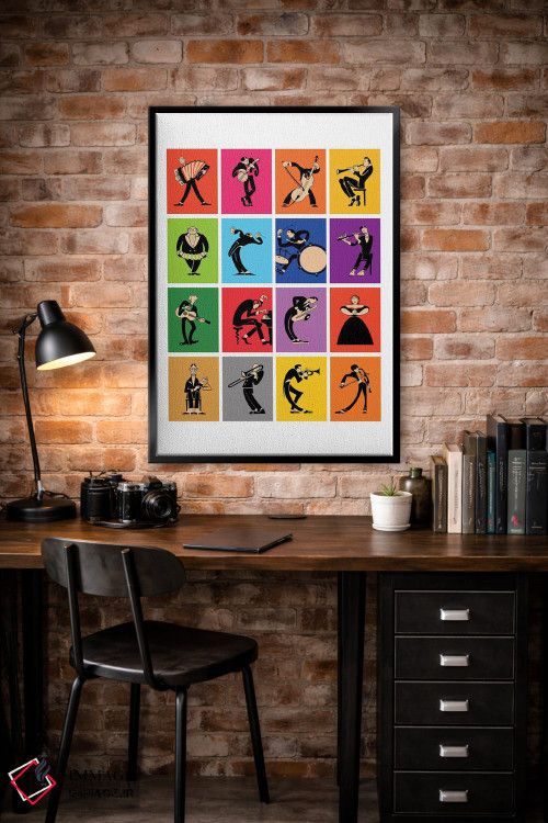 تابلو دکوراتیو موسیقی دانان اثر مارک روگان - D5B